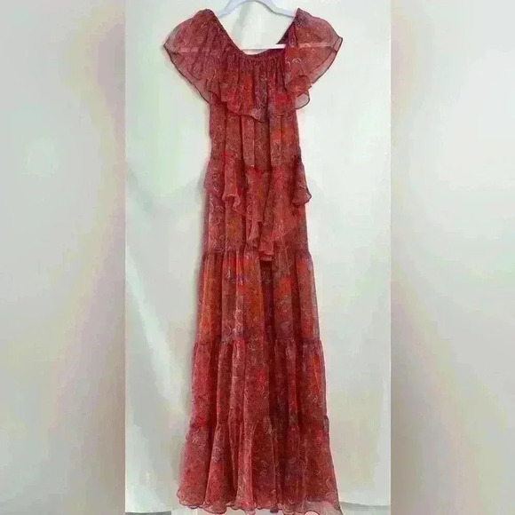 NEW Misa Los Angeles Kiera Maxi Dress in Aranciatta Paisley Size Xtra Small - Picture 4 of 16